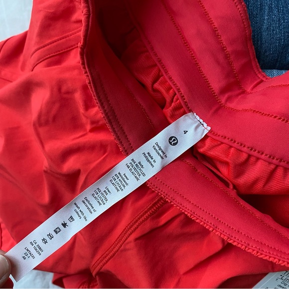 lululemon tracker short 4” *love red - Picture 4 of 4
